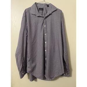 Esquire Performance Slim Fit Non-iron Men’s Dress Shirt Purple Gingham Check out